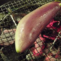 七輪BBQレシピの焼きナス４