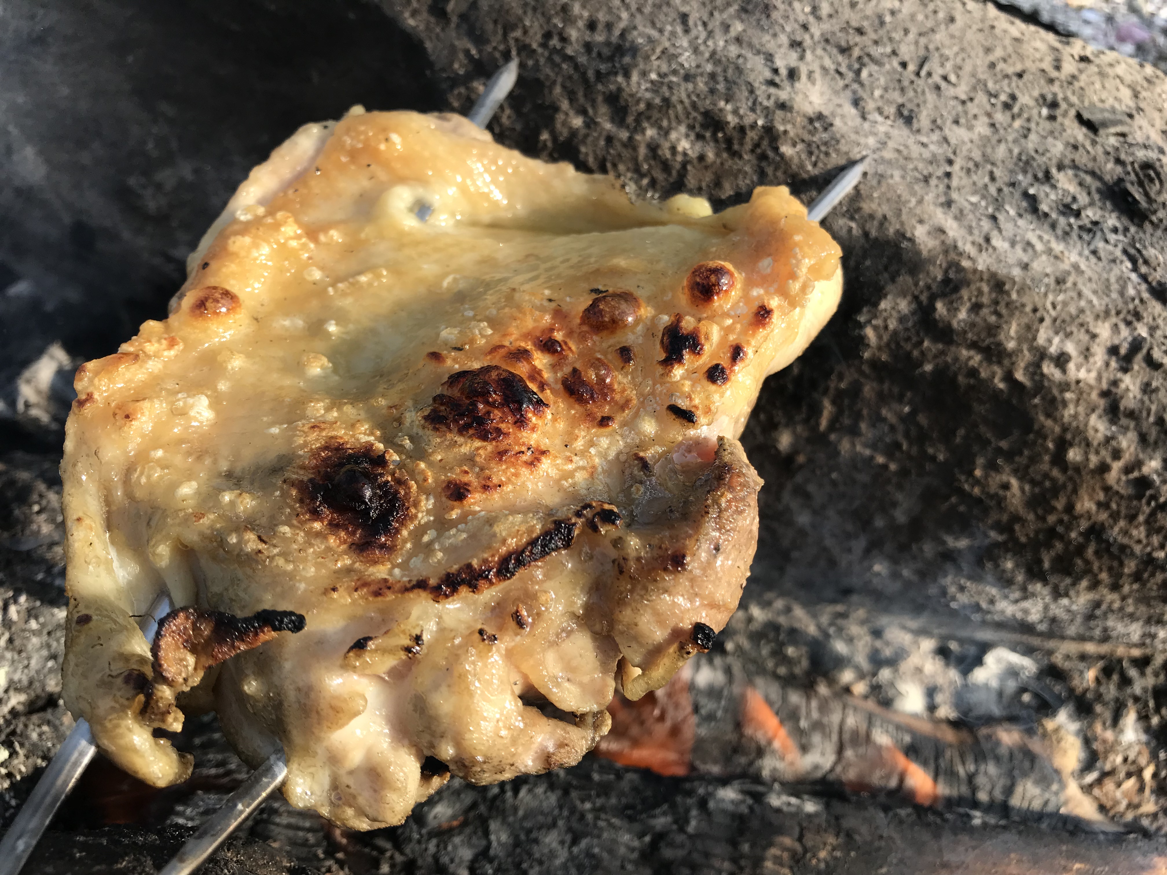 鶏 モモ パリパリ 焼き