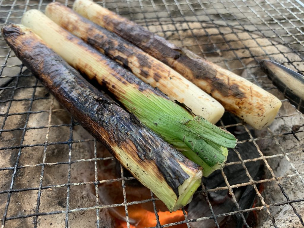 長ネギを七輪でおいしく食べる焼き方