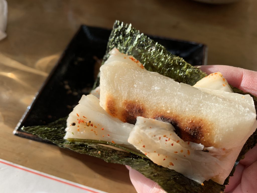 炭火焼き切り餅の白菜巻き2